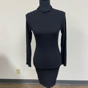 NWOT love tree ruffled neck dress